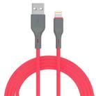 IVON CA78 2.4A 8 Pin Fast Charging Data Cable, Length: 1m (Red) - 1