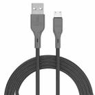 IVON CA78 2.4A Micro USB Fast Charging Data Cable, Length: 1m (Black) - 1
