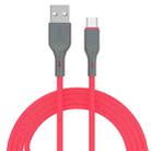 IVON CA78 2.4A Type-C / USB-C Fast Charging Data Cable, Length: 1m(Red) - 1
