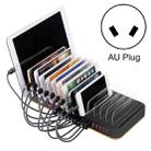 WLX-815 100W 15 Ports USB Fast Charging Dock Smart Charger with Phone & Tablet Holder, AU Plug - 1