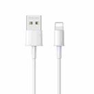Remax RC-163i 2.1A 8 Pin Fast Charging Pro Data Cable, Length: 1m(White) - 1