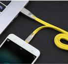 AWEI CL-96 USB to Micro USB Portable TPE + Aluminum Alloy Data Cable, 2A, Length: 1m(Yellow) - 2