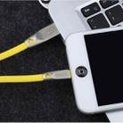 AWEI CL-95 USB to 8 Pin Portable Quick Charging TPE + Aluminum Alloy Data Cable, 2A, Length: 1m (Yellow) - 2