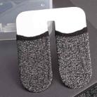 1 Pair Carbon Fiber Touchscreen Anti-slip Anti-sweat Gaming Finger Cover for Thumb / Index Finger (Grey) - 1