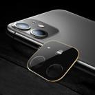 For iPhone 11 Titanium Alloy Camera Lens Protector Tempered Glass Film  (Gold) - 1