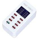 A8 50W 8 Ports USB + QC3.0 Smart Charging Station with Digital Display AC100-240V, AU Plug - 2