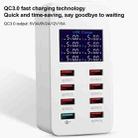 A8 50W 8 Ports USB + QC3.0 Smart Charging Station with Digital Display AC100-240V, AU Plug - 3