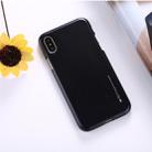 GOOSPERY MERCURY i JELLY for   iPhone X / XS    Metal and Oil Painting Soft TPU Protective Back Cover Case(Black) - 2