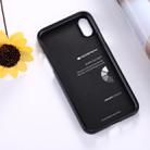 GOOSPERY MERCURY i JELLY for   iPhone X / XS    Metal and Oil Painting Soft TPU Protective Back Cover Case(Black) - 3