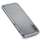 GOOSPERY MERCURY i JELLY for   iPhone X / XS    Metal and Oil Painting Soft TPU Protective Back Cover Case(Grey) - 1