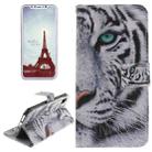 For   iPhone X / XS   Tiger Pattern Horizontal Flip Leather Case with Holder & Card Slots & Wallet - 1