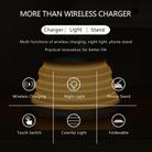 S18 Multi-function 10W Max Qi Standard Wireless Charger Phone Holder with Colorful Atmosphere Light(Grey) - 3