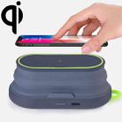 S20 10W Max Qi Standard Wireless Charger Phone Holder with Atmosphere Light & Power Bank Function(Grey) - 1