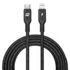 MOMAX DL50D 3m 18W USB-C / Type-C to 8 Pin PD Nylon Braided Fast Charging Data Cable(Black) - 1