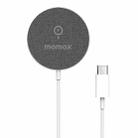 MOMAX UD19 Q.MAG Ultra-thin Magsafe Magnetic Fast Charging Wireless Charger (Dark Gray) - 1