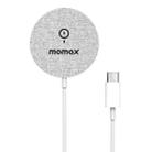 MOMAX UD19 Q.MAG Ultra-thin Magsafe Magnetic Fast Charging Wireless Charger(Light Grey) - 1