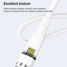 1m 3A Max USB to 8 Pin + USB-C / Type-C + Micro USB 540 Degree Rotating Magnetic Charging Cable (White) - 14