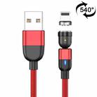 1m 3A Output USB to 8 Pin 540 Degree Rotating Magnetic Data Sync Charging Cable(Red) - 1