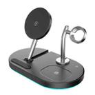 S20 4 in 1 15W Multifunctional Magnetic Wireless Charger with Night Light & Holder for Mobile Phones / AirPods(Black) - 1