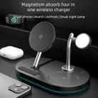 S20 4 in 1 15W Multifunctional Magnetic Wireless Charger with Night Light & Holder for Mobile Phones / AirPods(Black) - 6