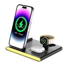C27 15W 4 in 1 Foldable Magnetic Wireless Charger with Ambient Light (Black) - 1