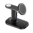 JJT-A70 15W 3 in 1 Multifunctional Magnetic Wireless Charging Holder (Black) - 1
