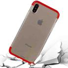 For   iPhone X / XS   TPU + PC Combination Protective Back Cover Case (Red) - 1