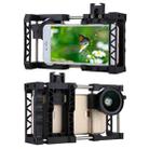 PAPHOTO Universal Portable Adjustable Mobile Phone Cage + 0.45X Wide Angle Lens + MACRO Lens + Belt - 6