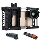 PAPHOTO Universal Adjustable Mobile Phone Cage + 0.45X Wide Angle Lens + MACRO Lens + Belt + Telephoto Telescope - 1