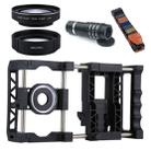 PAPHOTO Universal Adjustable Mobile Phone Cage + 0.45X Wide Angle Lens + MACRO Lens + Belt + Telephoto Telescope - 5