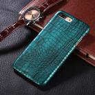 For iPhone 8 Plus & 7 Plus Crocodile Texture Paste Protective Back Cover Case (Green) - 1