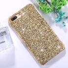 For iPhone 8 Plus & 7 Plus Colorful Sequins Paste Protective Back Cover Case (Gold) - 1