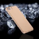 For iPhone 8 Plus & 7 Plus Crystal Decor Sides Frosted Soft TPU Protective Back Case (Gold) - 1