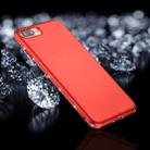 For iPhone 8 Plus & 7 Plus Crystal Decor Sides Frosted Soft TPU Protective Back Case (Red) - 1