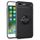 Metal Ring Holder 360 Degree Rotating TPU Case for iPhone 8 Plus & 7 Plus (Black) - 1