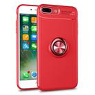 Metal Ring Holder 360 Degree Rotating TPU Case for iPhone 8 Plus & 7 Plus (Red) - 1