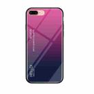 Gradient Color Glass Case for iPhone 8 Plus & 7 Plus(Magenta) - 1