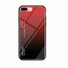 Gradient Color Glass Case for iPhone 8 Plus & 7 Plus(Red) - 1