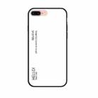 Gradient Color Glass Case for iPhone 8 Plus & 7 Plus(White) - 1