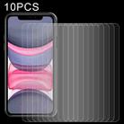 For iPhone 11 / XR 10pcs 0.26mm 9H 2.5D Tempered Glass Film - 1
