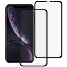 For iPhone 11 / XR 2pcs 9H 10D Full Screen Tempered Glass Screen Protector - 1