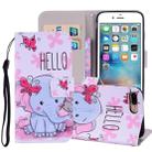 Butterfly Elephant Pattern Colored Drawing Horizontal Flip Leather Case for iPhone 8 Plus & 7 Plus, with Holder & Card Slots & Wallet & Lanyard - 1