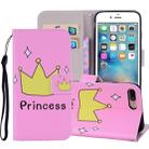 Crown Pattern Colored Drawing Horizontal Flip Leather Case for iPhone 8 Plus & 7 Plus, with Holder & Card Slots & Wallet & Lanyard - 1