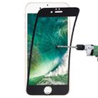 0.1mm 9H Full Screen Flexible Fiber Tempered Glass Film for iPhone 8 Plus & 7 Plus(Black) - 1