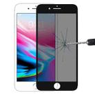 9H 6D Anti-peep Tempered Glass Film for iPhone 7 Plus(Black) - 1
