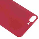Easy Replacement Big Camera Hole Glass Back Battery Cover with Adhesive for iPhone 8 Plus(Red) - 4