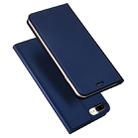 DUX DUCIS Skin Pro Series Horizontal Flip PU + TPU Leather Case for iPhone 8 Plus & 7 Plus , with Holder & Card Slots (Blue) - 1