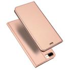 DUX DUCIS Skin Pro Series Horizontal Flip PU + TPU Leather Case for iPhone 8 Plus & 7 Plus , with Holder & Card Slots (Rose Gold) - 1