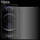 For iPhone 12 Pro Max 10pcs 0.26mm 9H 2.5D Tempered Glass Film (Open Hole) - 1
