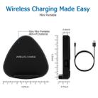 QK11 10W ABS + PC Fast Charging Qi Wireless Charger Pad(Black) - 6